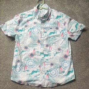 Vineyard Vines blue and pink Button Down Shirt
